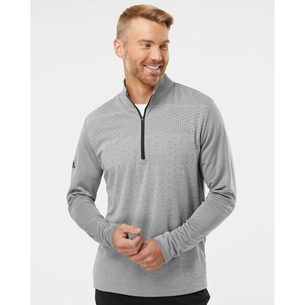 Men's Ultimate365 Heather Block Print Quarter-Zip Pullover Thumbnail