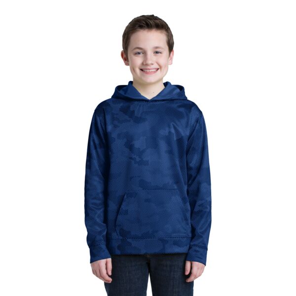 Youth Sport Wick ® CamoHex Fleece Hooded Pullover Thumbnail