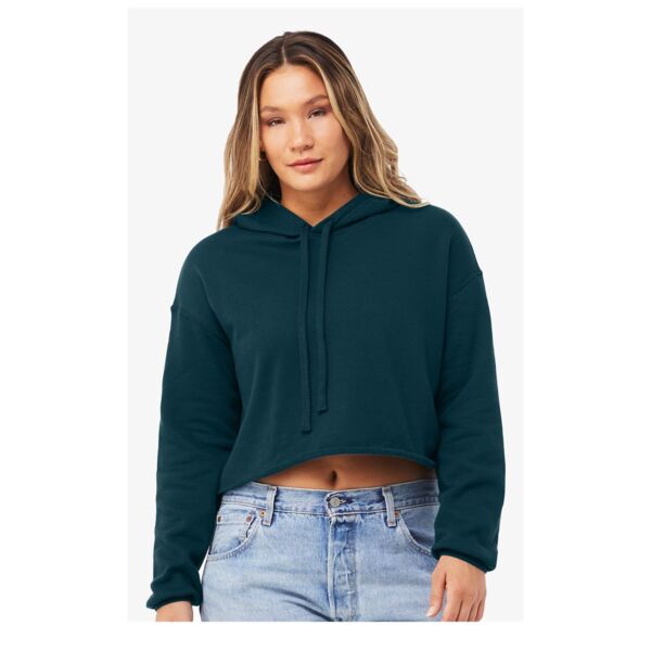 Women's Crop Fleece Hoodie Sweatshirt Thumbnail