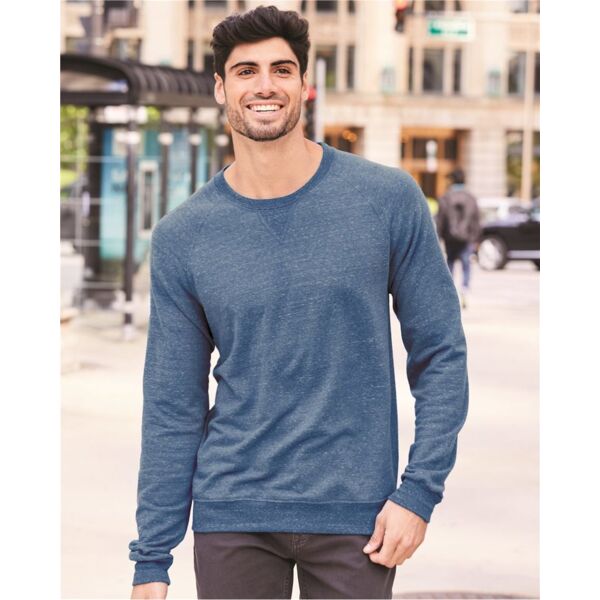 Unisex Snow Heather French Terry Crewneck Sweatshirt Thumbnail