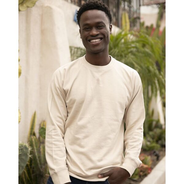 Unisex Icon Lightweight Loopback Terry Crewneck Sweatshirt Thumbnail