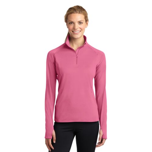 Ladies Sport Wick ® Stretch 1/4 Zip Pullover Thumbnail