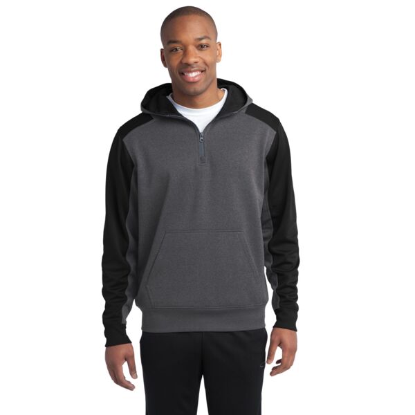 Tech Fleece Colorblock 1/4 Zip Hooded Sweatshirt Thumbnail