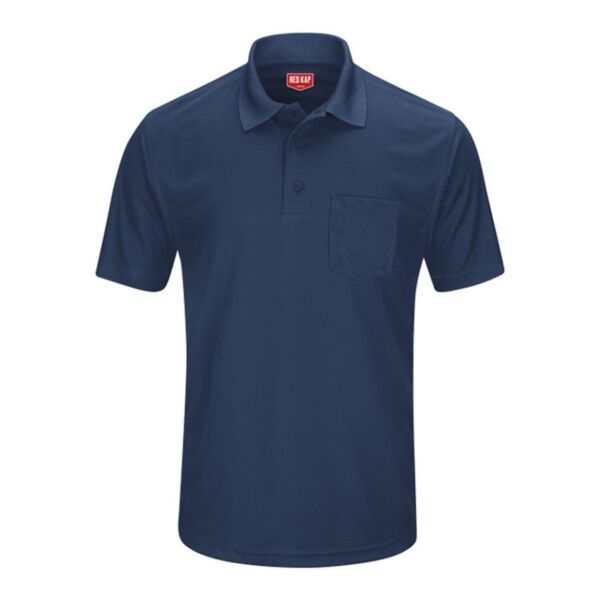 Short Sleeve Performance Knit Pocket Polo Thumbnail
